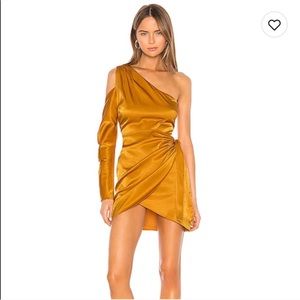 Camila Coehlo Stella Mustard/Gold Dress  XS